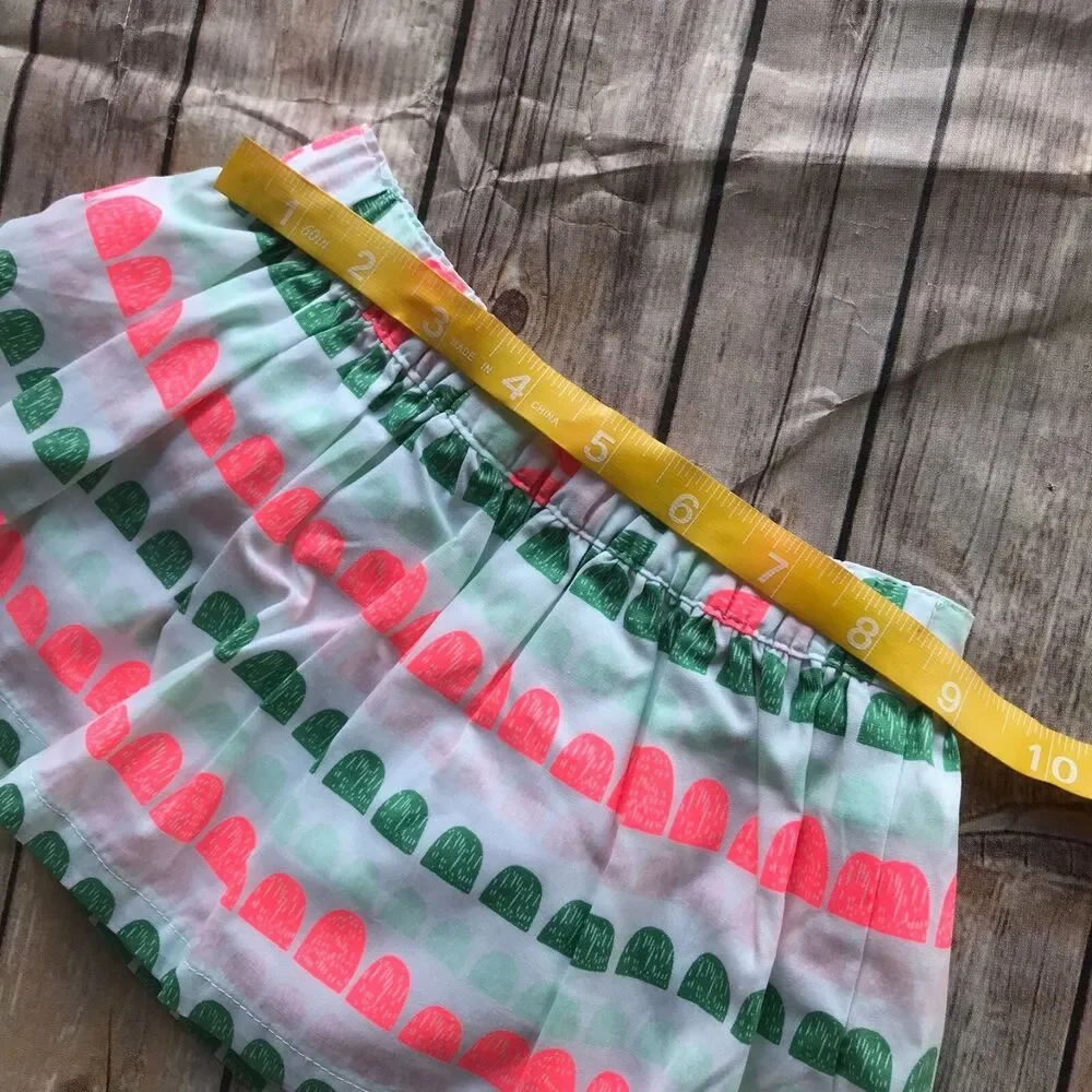 Gymboree Girls Skirt Size 6-12‎ Mo Island Cruise Neon Geo w/Bloomers NEW